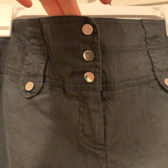 🎉1 hr sale 🎉black linen high waist pants - Picture 3 of 9